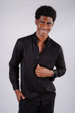 Linen shirt- Black
