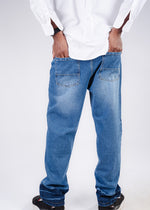 Men's Straight Fit Blue Denim