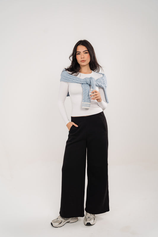 Wild Leg Sweatpants In Black