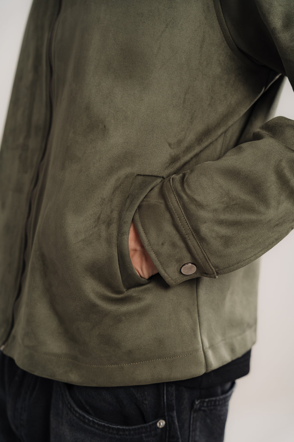 Men's Oily Heavyweight Suede Jacket