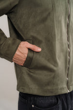 Men's Oily Heavyweight Suede Jacket