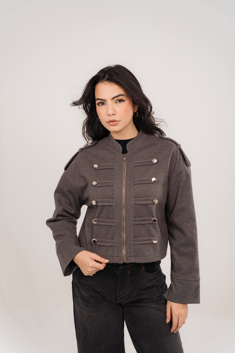 Napoleon Jacket In Grey