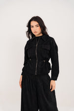 Corduroy Jacket In Black