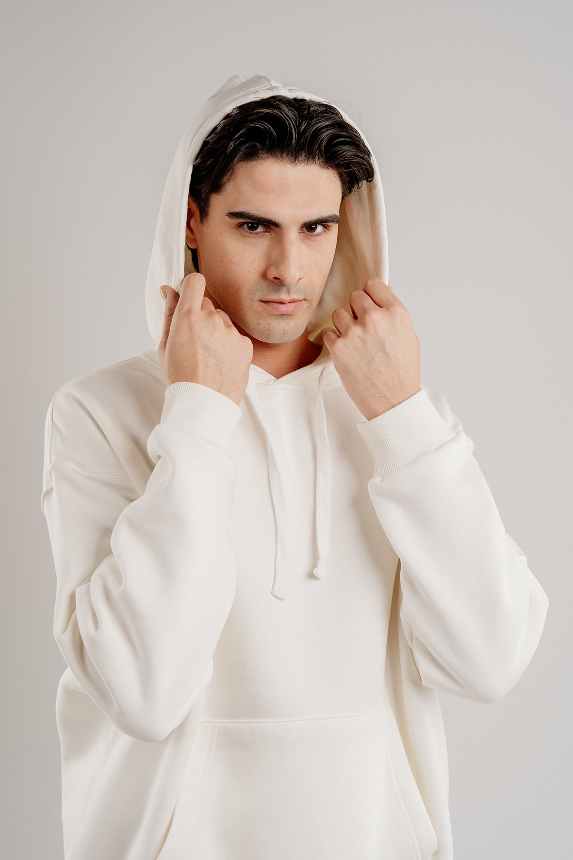 WHITE HOODIE
