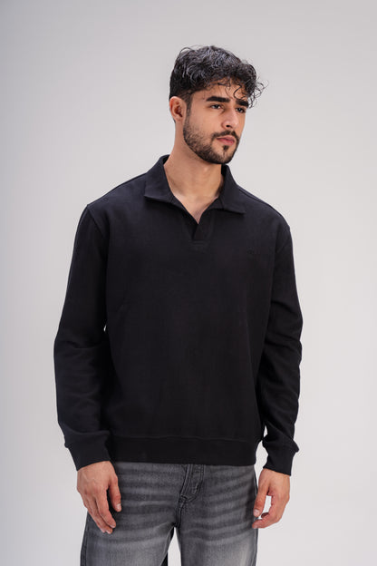 Polo T-Shirt in Black