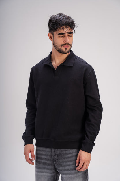 Polo T-Shirt in Black