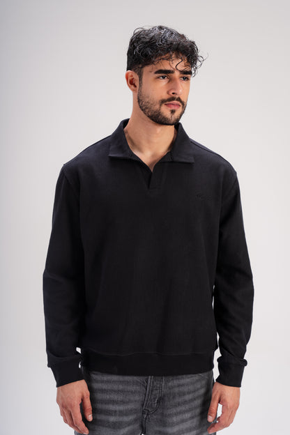 Polo T-Shirt in Black