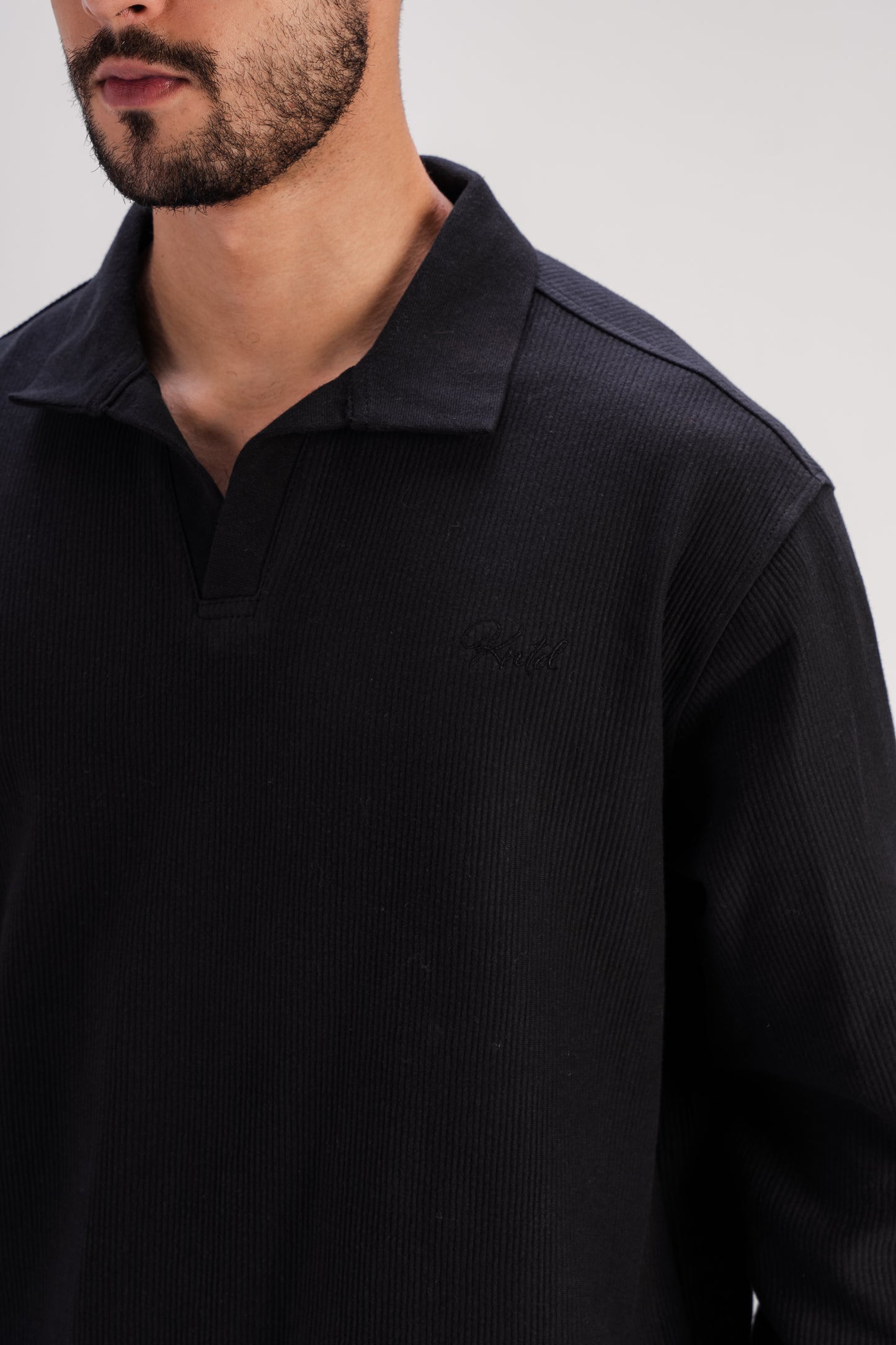 Polo T-Shirt in Black