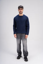 Crew Neck Knit in Navy