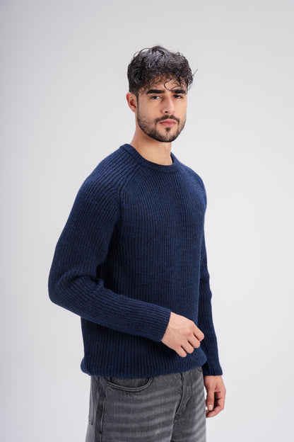 Crew Neck Knit in Navy