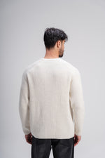 Crew Neck Knit in Off White