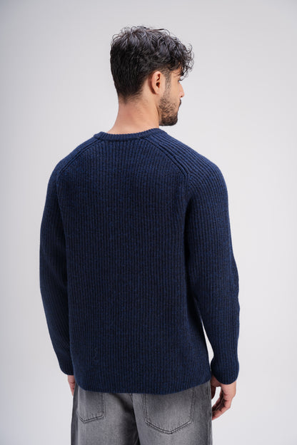 Crew Neck Knit in Navy