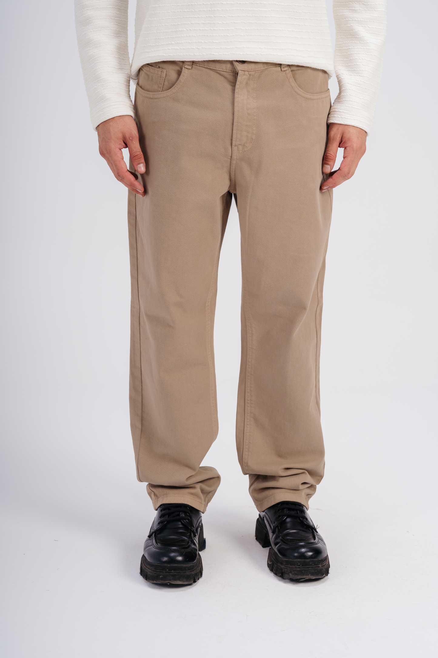 Gabardine Pants in Khaki