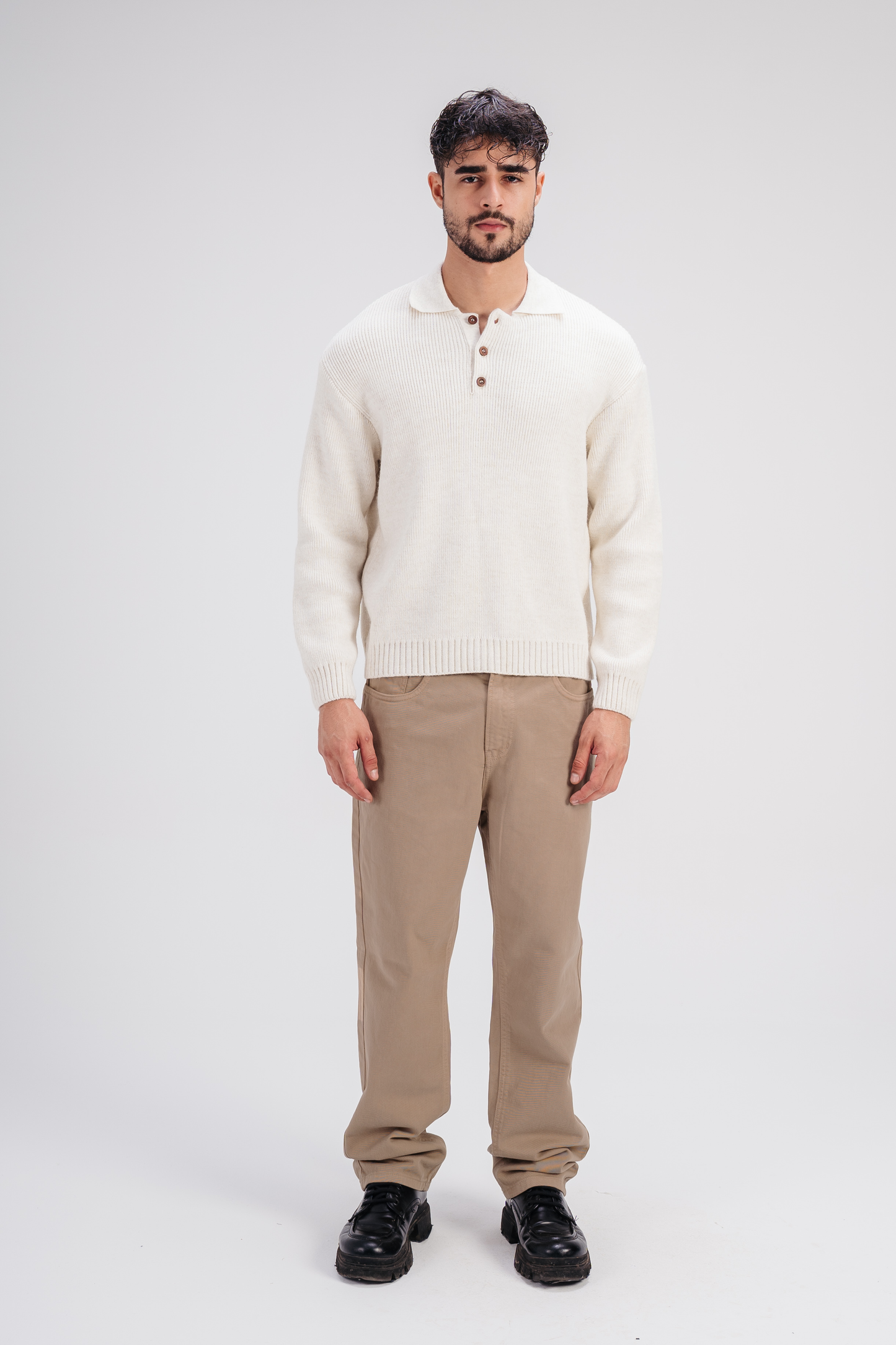 Gabardine Pants in Khaki
