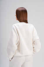 Crew Neck Sweatshirt in White