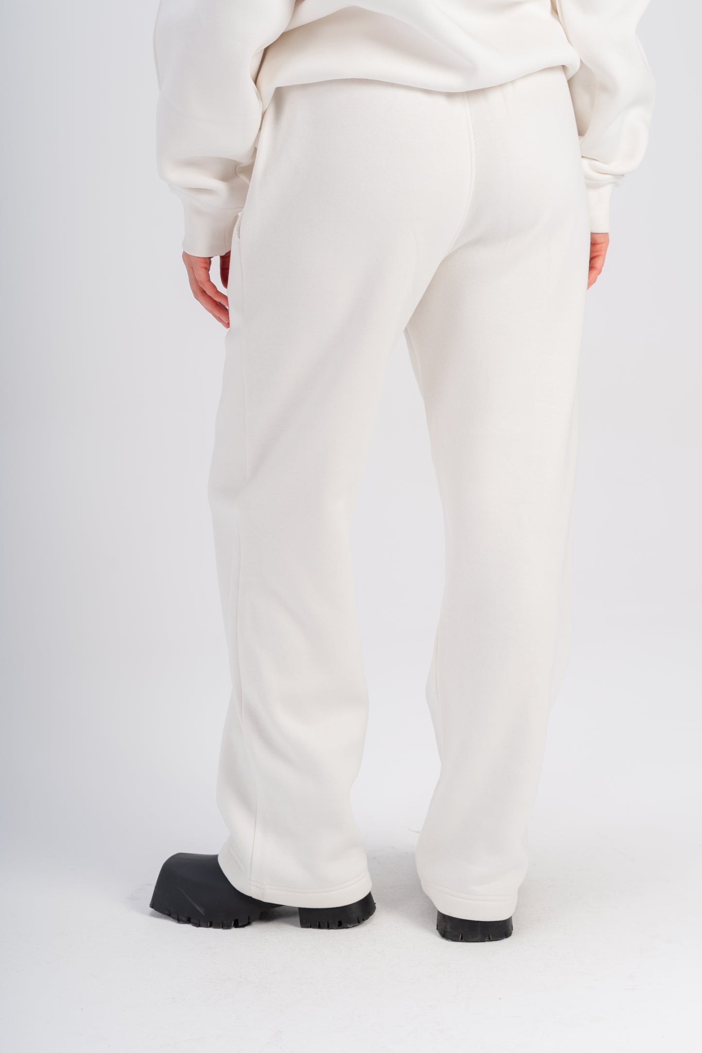 Straight Leg SweatPants in White