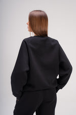 Crew Neck Sweatshirt in Black