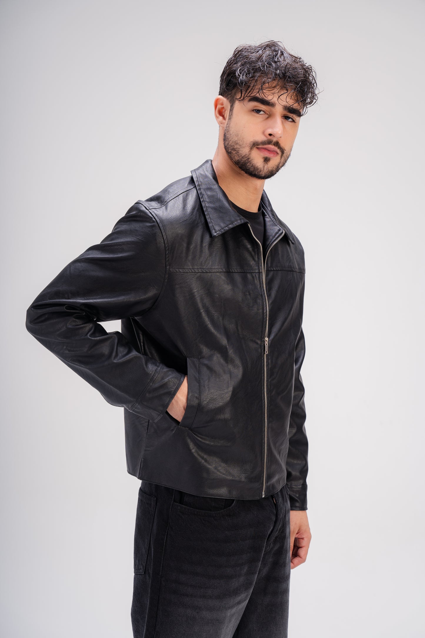 Leather Jacket in Black