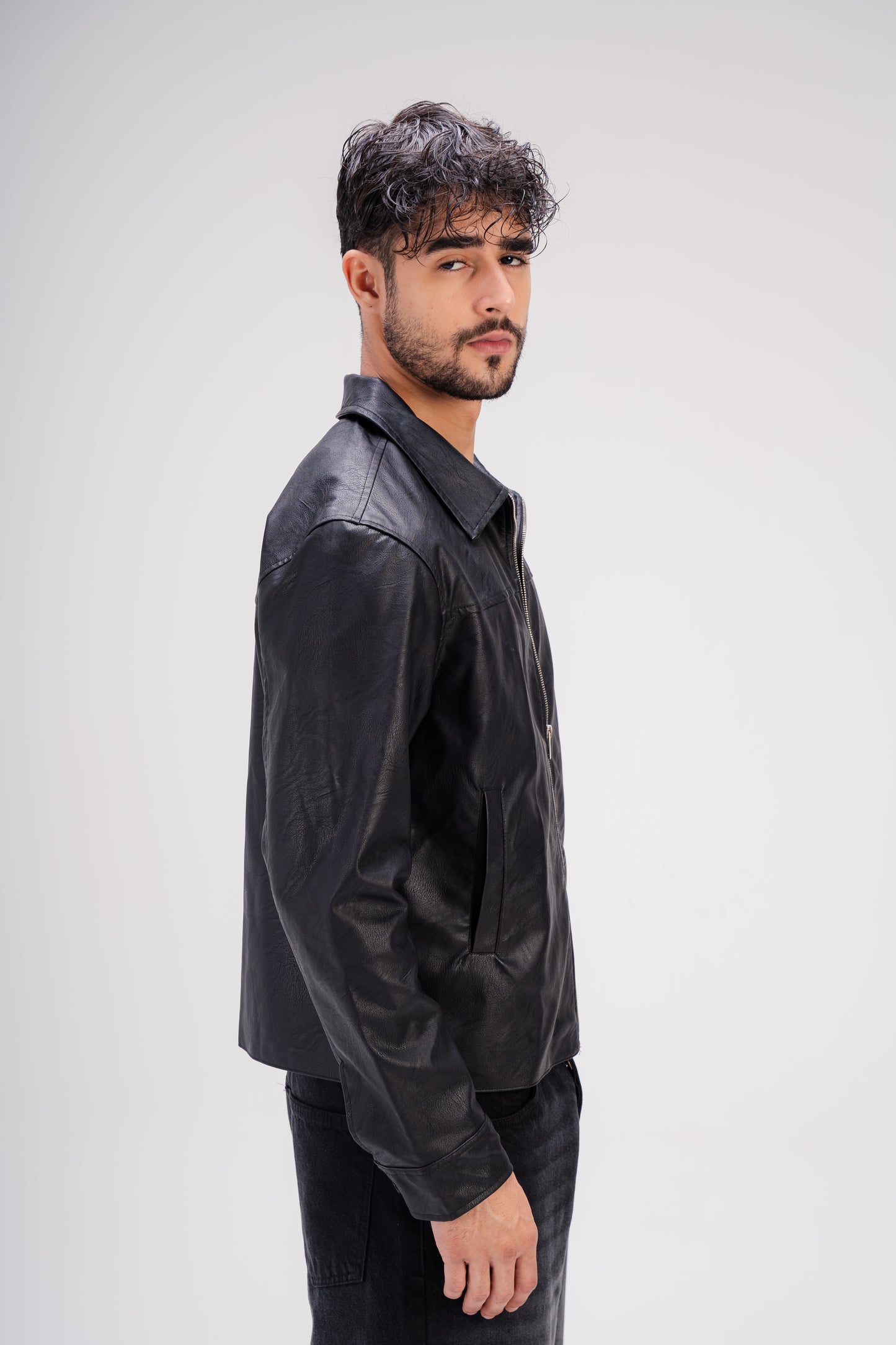 Leather Jacket in Black