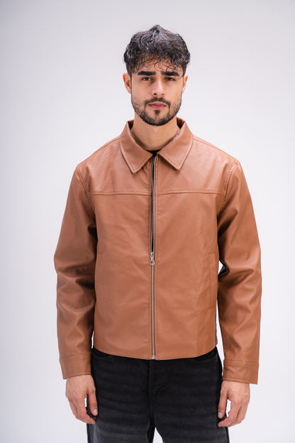 Leather Jacket in Brown