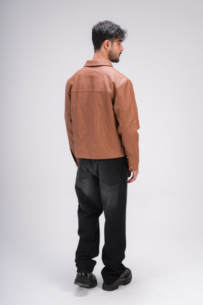 Leather Jacket in Brown