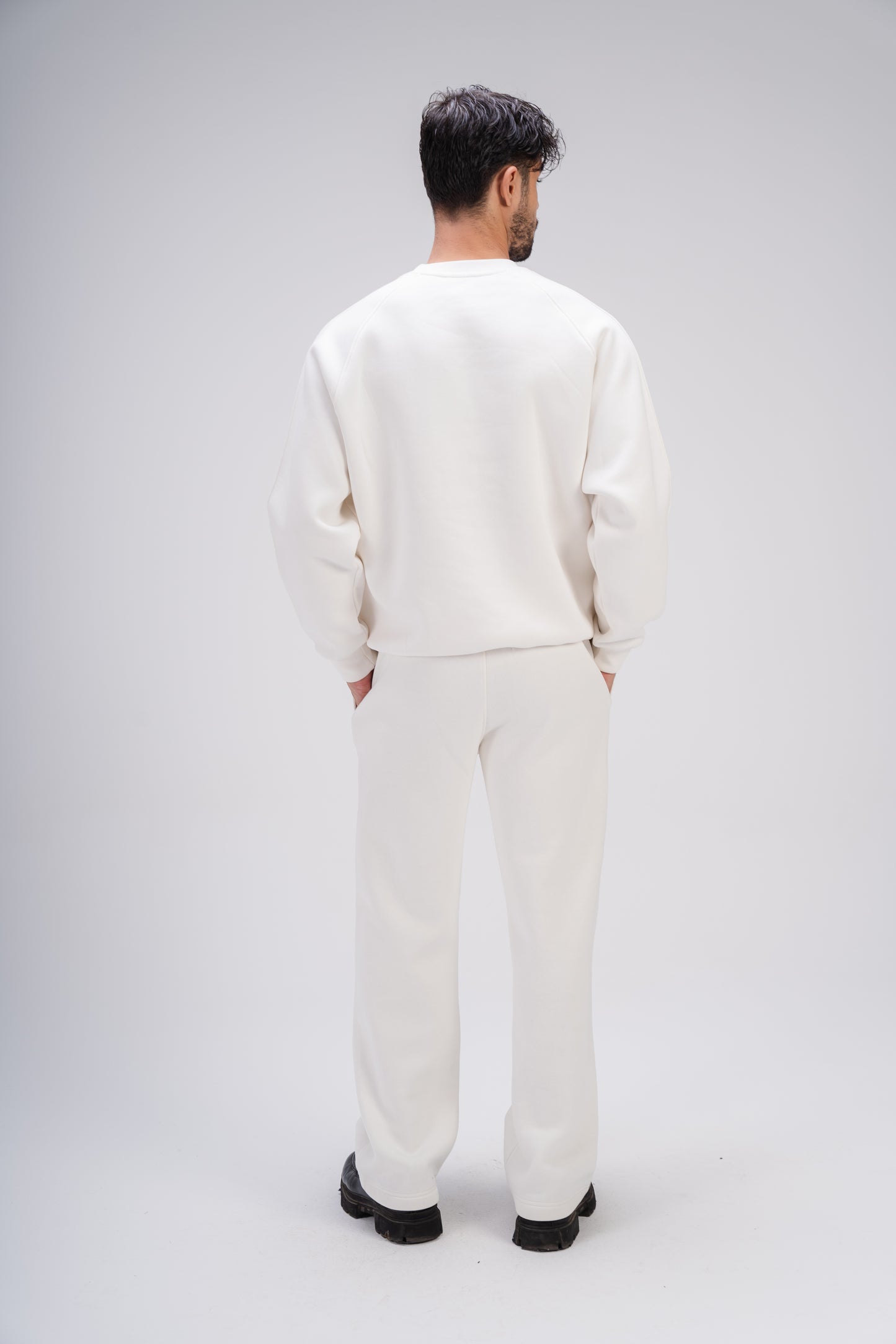 Straight Leg SweatPants in White