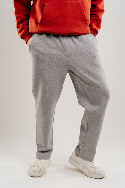 GREY STRAIGHT LEG SWEATPANTS
