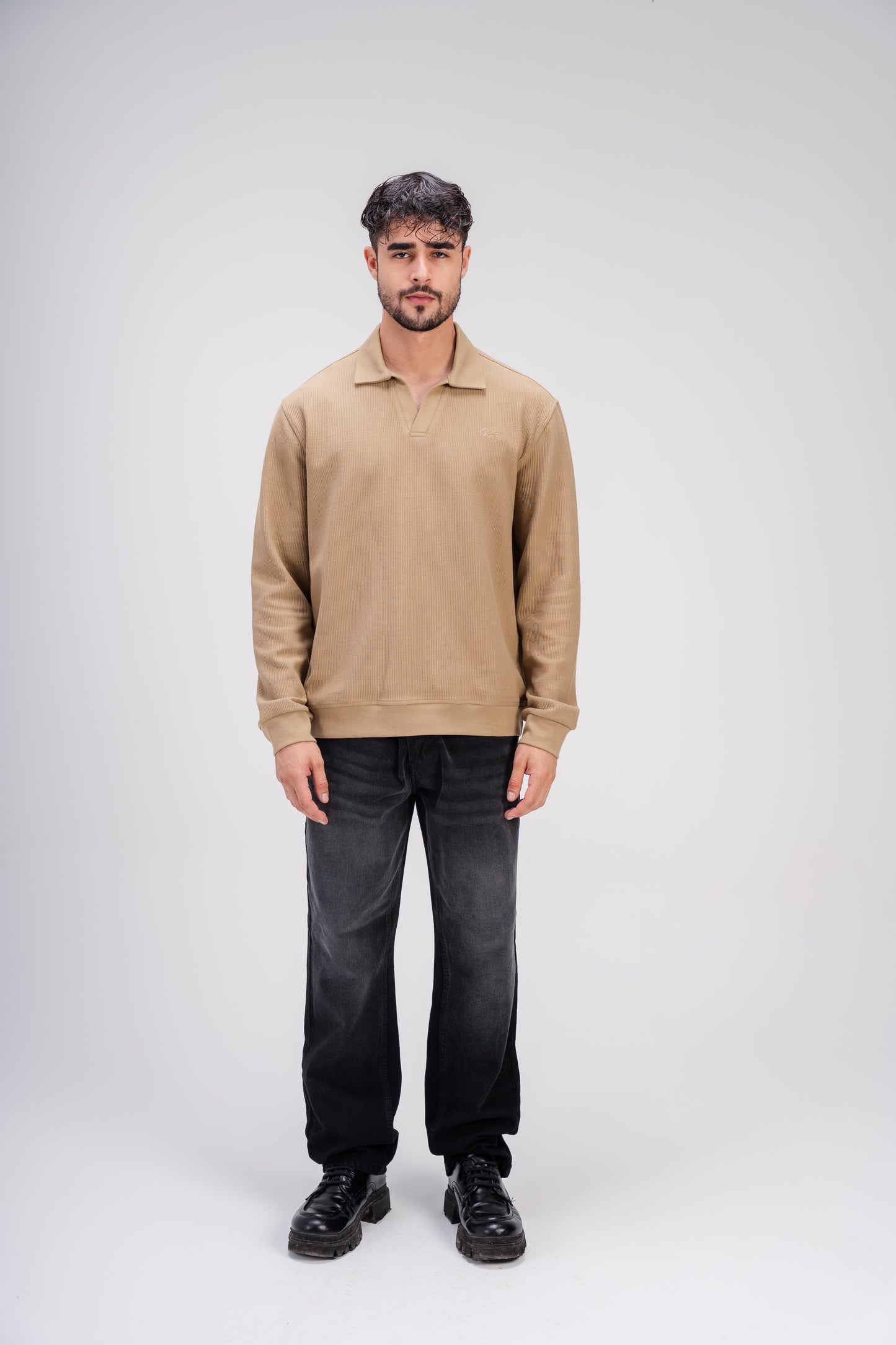 Polo T-Shirt in Beige