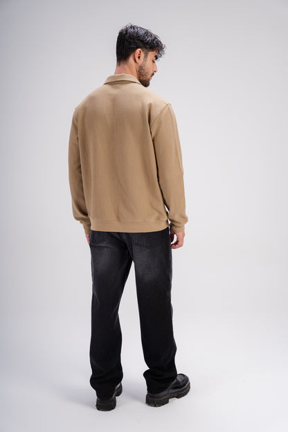 Polo T-Shirt in Beige