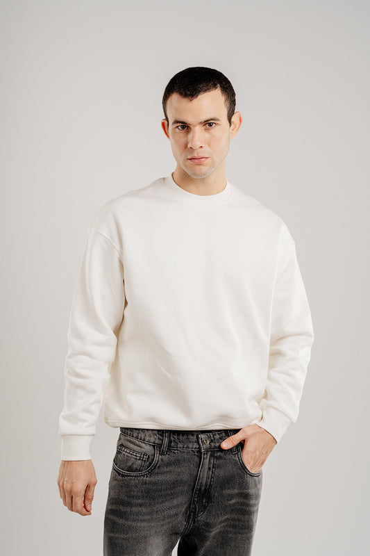 WHITE CREW NECK