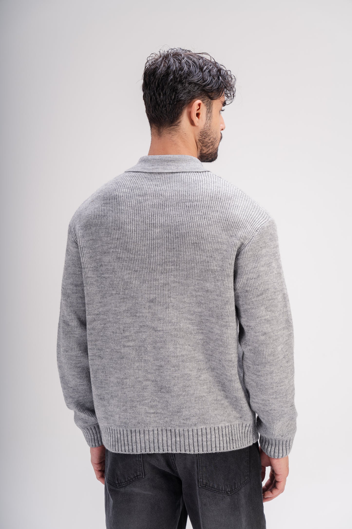 Knitted Sweater in Gray