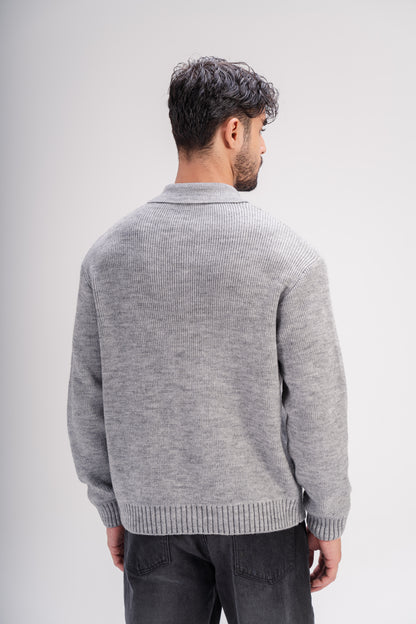 Knitted Sweater in Gray
