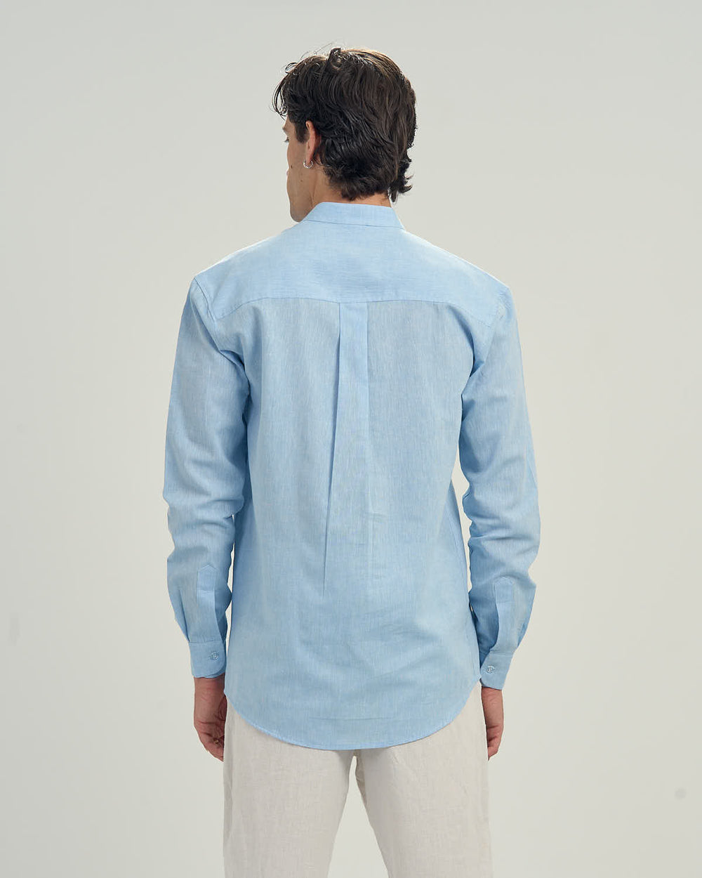 Sky Blue Linen Shirt