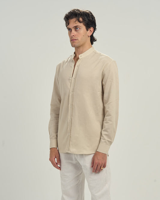Beige Linen Shirt