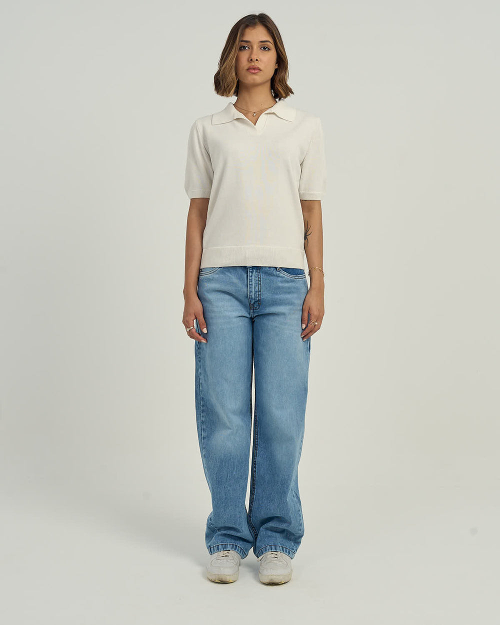 Women's High-Rise Wide-Leg Relaxed Jeans Blue
