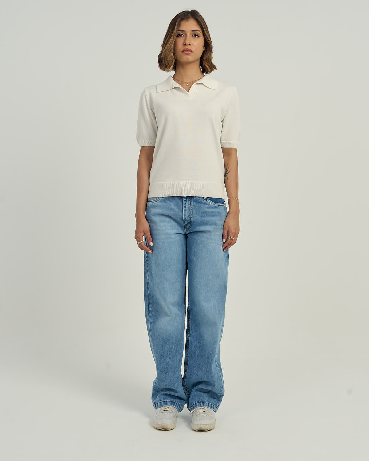 Women's High-Rise Wide-Leg Relaxed Jeans Blue