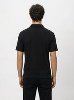 Button Down Black Polo T-Shirt