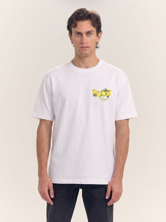 Men's Oversized Tennis Graphic Tee Off White