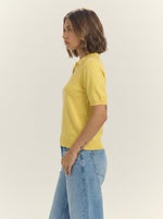 Women Knit In Yellow